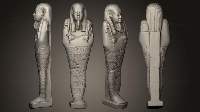 Miscellaneous figurines and statues (Ushabti of Horudja, STKR_0725) 3D models for cnc